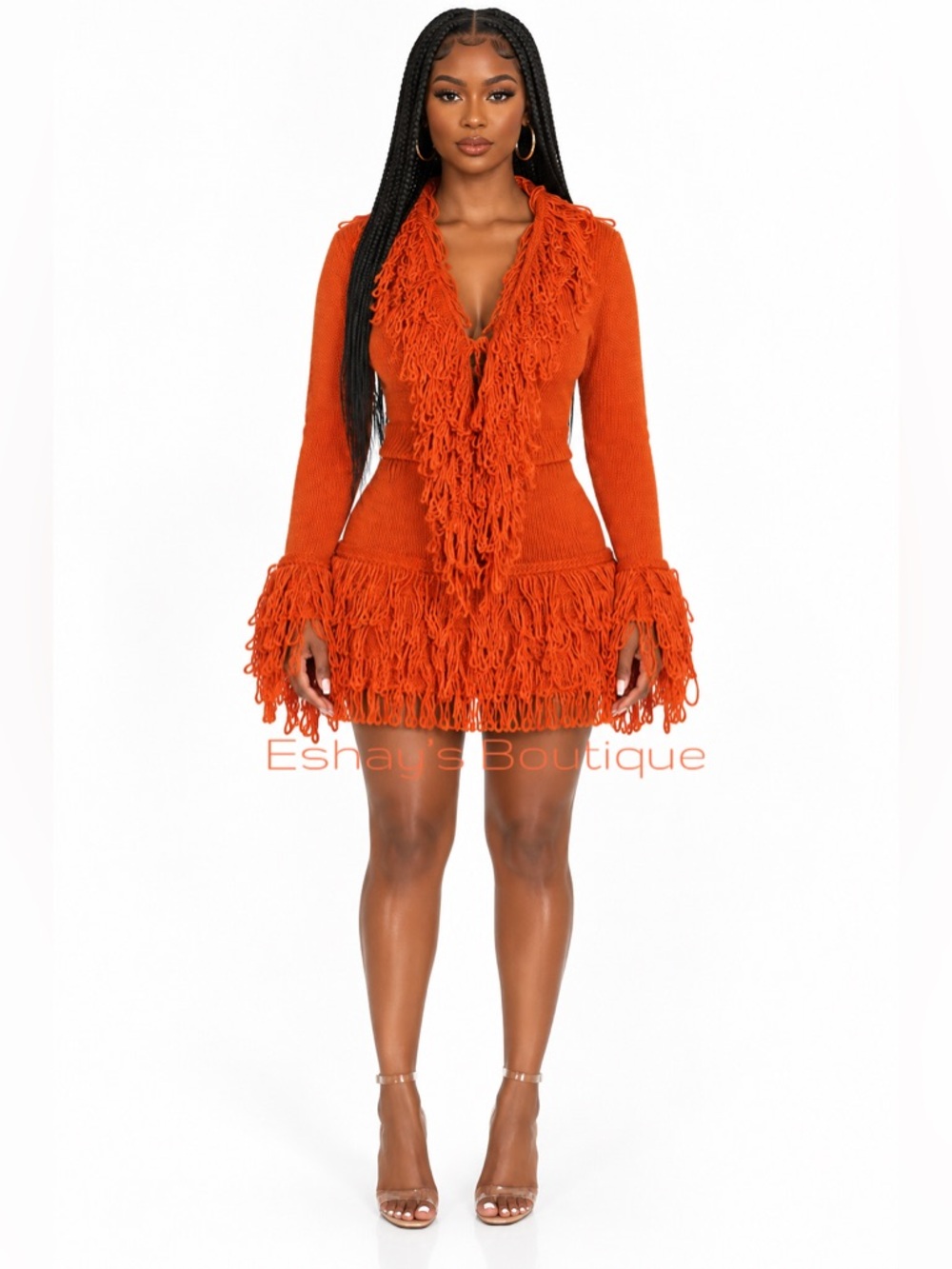 Go Girl Fringe Skirt Set 🧡